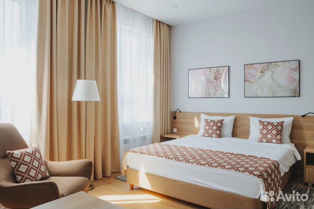 

Квартира-студия в апарт-отеле, 35,9 м², 1 кровать
