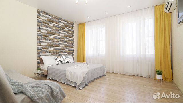 

1-к. квартира, 43 м², 2 кровати