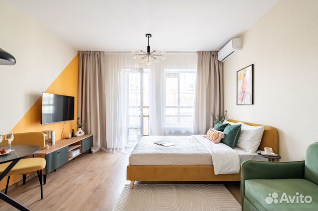 

Квартира-студия, 25 м², 2 кровати