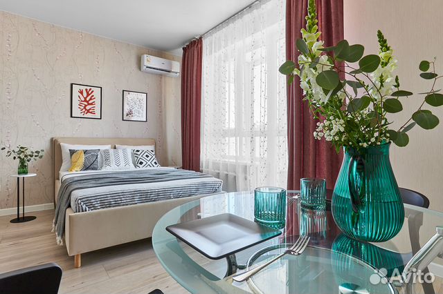 

Квартира-студия, 27 м², 1 кровать
