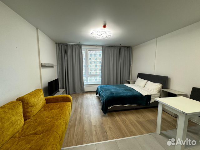 

Квартира-студия, 28 м², 2 кровати