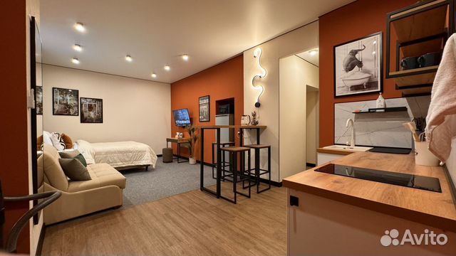 

Квартира-студия, 38 м², 2 кровати