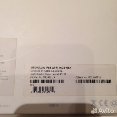 iPad wi-fi 16GB-USA iPad wi-fi 16GB-USA