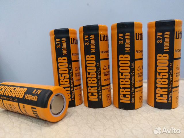 Li-lon аккумулятор ET ICR18500 B 1400mAh 3.7V Li-lon аккумулятор ET ICR18500 B 1400mAh 3.7V