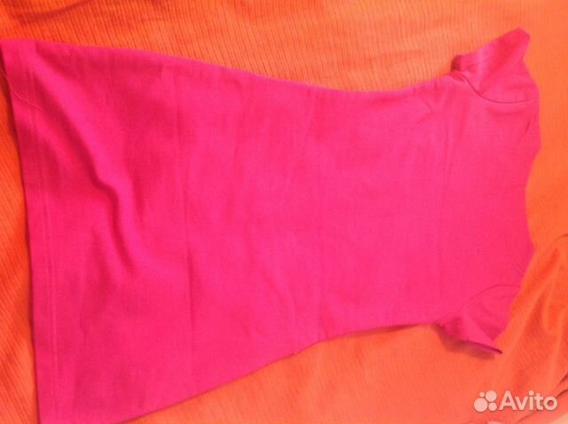 Платье трикотажное с водолазочкой, юбка мини