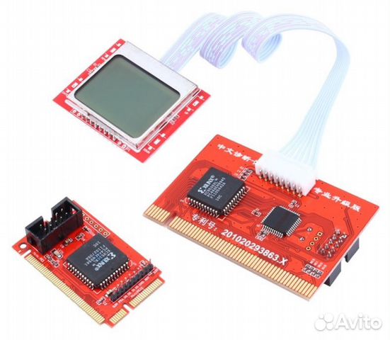 Диагностическая карта post code PCI с LCD экраном