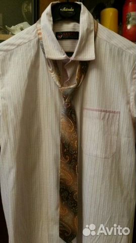 Костюм(брюки,пиджак), рубашка, галстук