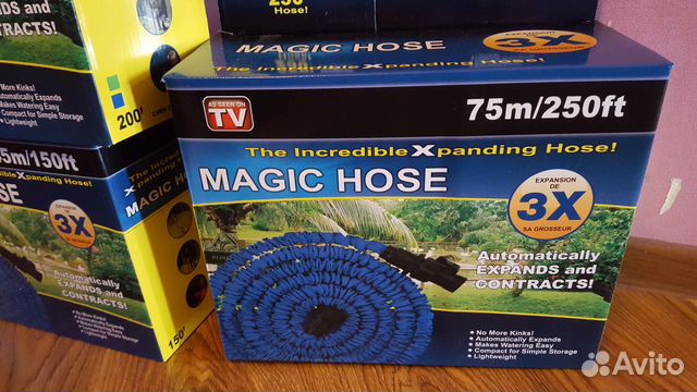Шланг поливочный Magic Hose. 22-45 метров Шланг поливочный Magic Hose. 22-45 метров