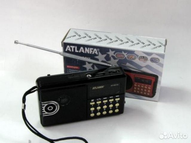 Магнитола Atlanfa AT-R21U FM/TF/USB/питание ак