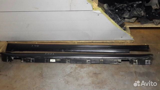 Накладка на порога-BMW 7er F01/F02 бмв