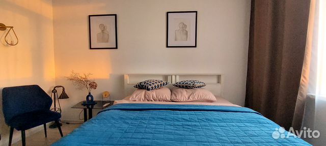 

1-к. квартира, 40 м², 2 кровати