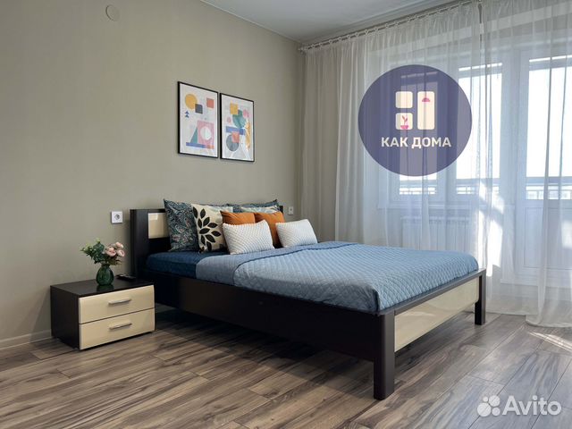 

1-к. квартира, 44 м², 2 кровати