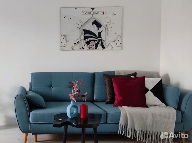 

1-к. квартира, 45 м², 2 кровати