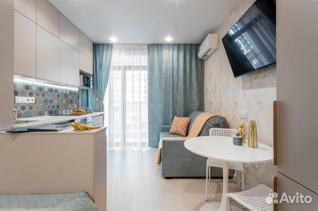 

Квартира-студия, 21,5 м², 2 кровати