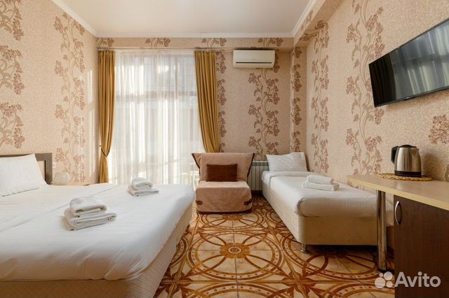 

Квартира-студия в апарт-отеле, 25 м², 3 кровати
