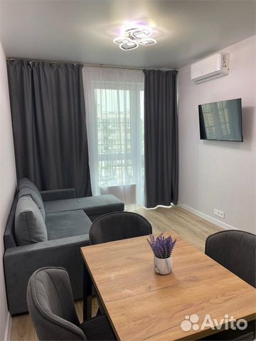 

1-к. квартира, 37 м², 2 кровати