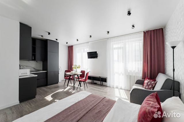 

Квартира-студия, 35 м², 2 кровати
