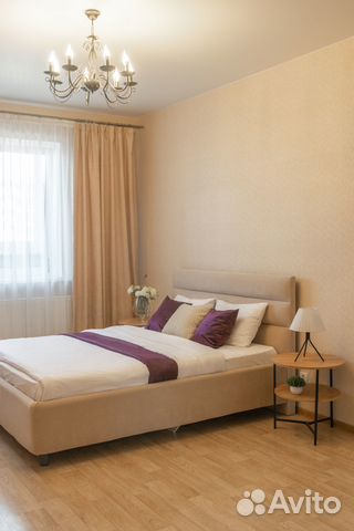 

1-к. квартира, 44 м², 2 кровати
