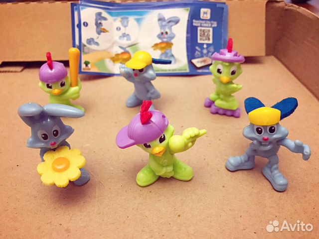 Серия игрушек из киндер сюрпризов Пасха 2017