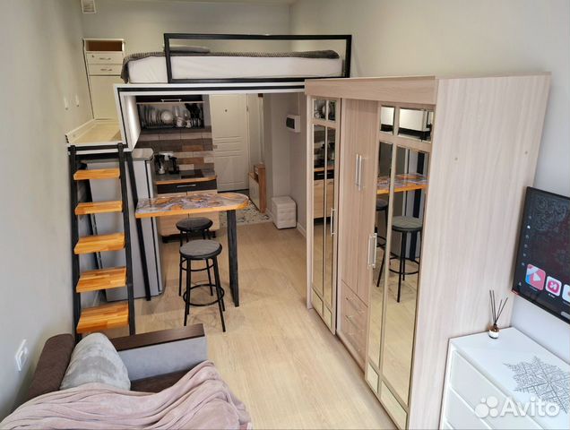 

Квартира-студия, 21 м², 2 кровати