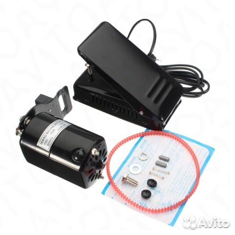 Motors in sewing machines and sergers