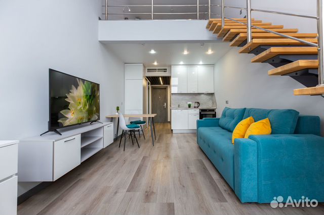 

Квартира-студия, 50 м², 2 кровати