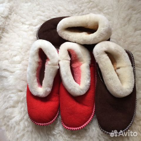 Чуни из овчины. Тапочки на меху Чуни из овчины. Тапочки на меху