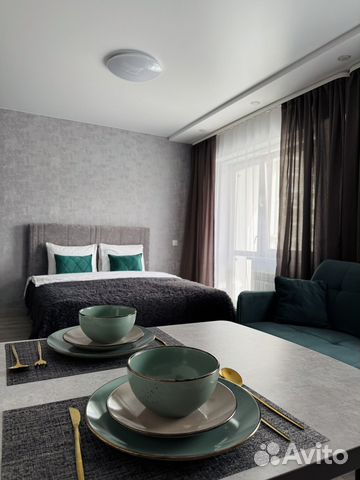 

Квартира-студия, 41 м², 2 кровати