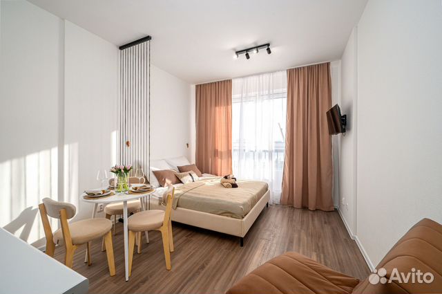 

Квартира-студия, 25 м², 2 кровати