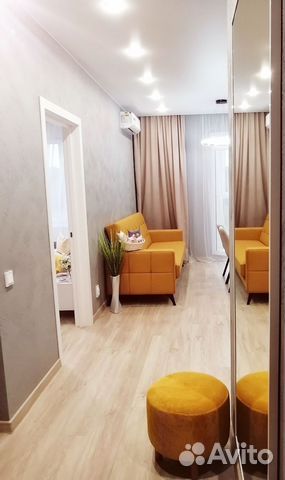 

1-к. квартира, 44 м², 2 кровати