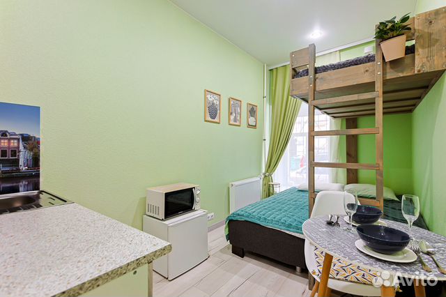 

Квартира-студия, 16 м², 2 кровати