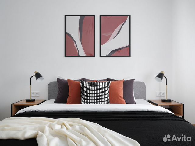 

1-к. квартира, 47 м², 2 кровати