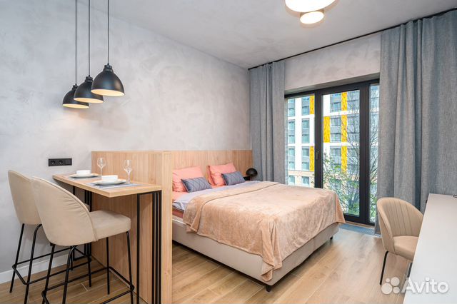 

Квартира-студия, 32 м², 2 кровати