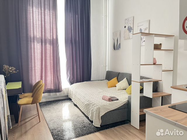 

Квартира-студия, 25 м², 1 кровать