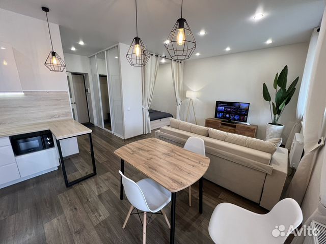 

Квартира-студия, 35 м², 2 кровати