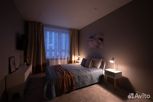 

1-к. квартира, 45 м², 2 кровати
