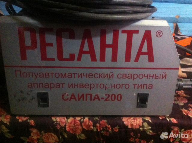 Сварочный аппарат Ресанта саипа 200 (полуавтомат)