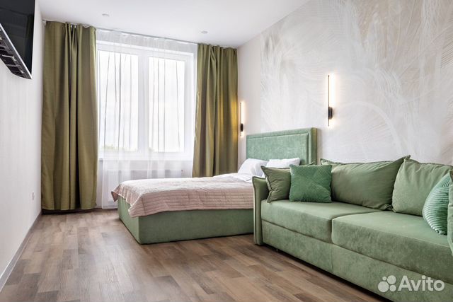 

1-к. квартира, 40 м², 2 кровати