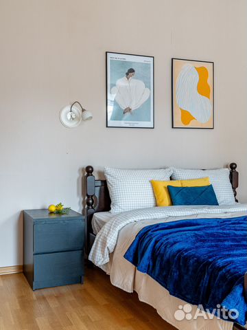 

1-к. квартира, 40 м², 2 кровати