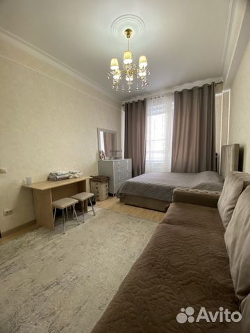 

1-к. квартира, 54 м², 3 кровати