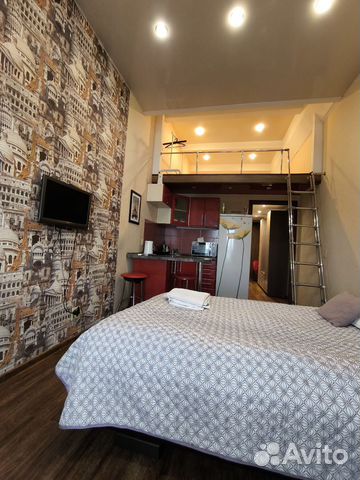 

Квартира-студия, 28 м², 2 кровати