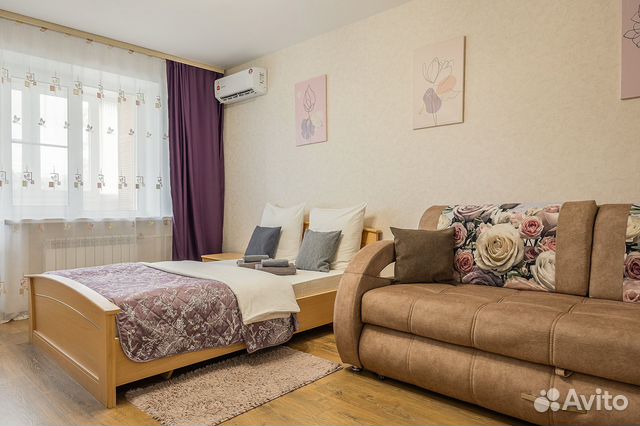 

1-к. квартира, 37 м², 2 кровати