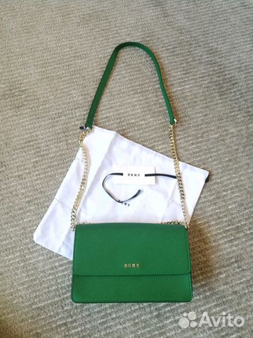 Dkny сумка сафьяновая кожа