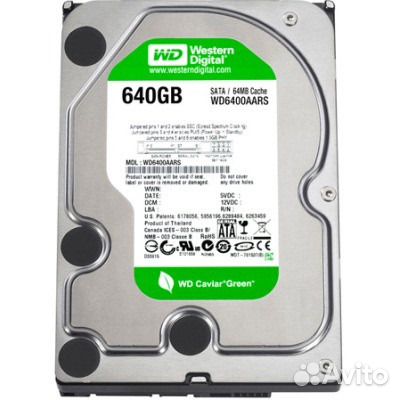 Жесткий диск Western Digital 640 Гб Caviar Green