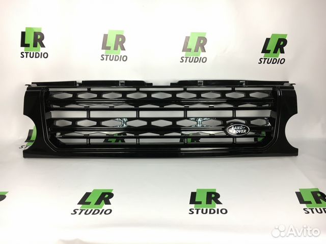 Решетка Land Rover Discovery 3 черная полностью Решетка Land Rover Discovery 3 черная полностью