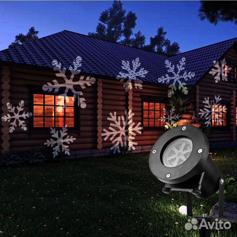 Проектор рождественский 6 Led с 12 насадками