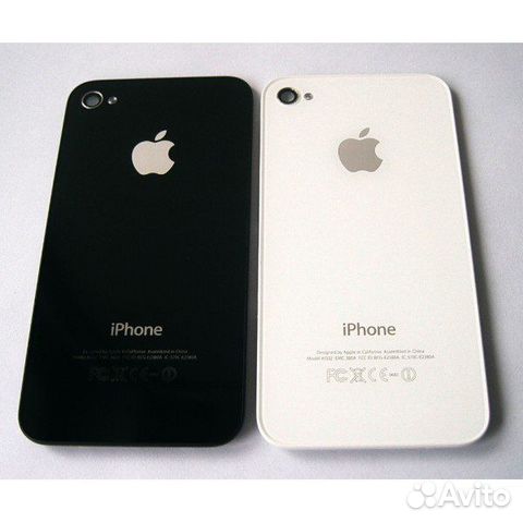 Задняя крышка iPhone 4 / 4S Белая / Черная Новые