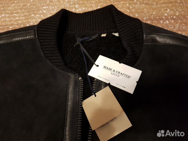 Куртка бомбер из овчины Levis Made Crafted