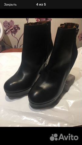 Ботильоны новые, разм 40 натуральная кожа h каблук Ботильоны новые, разм 40 натуральная кожа h каблук