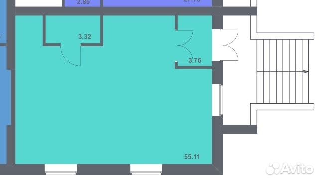 Свободного назначения 62.7 м²